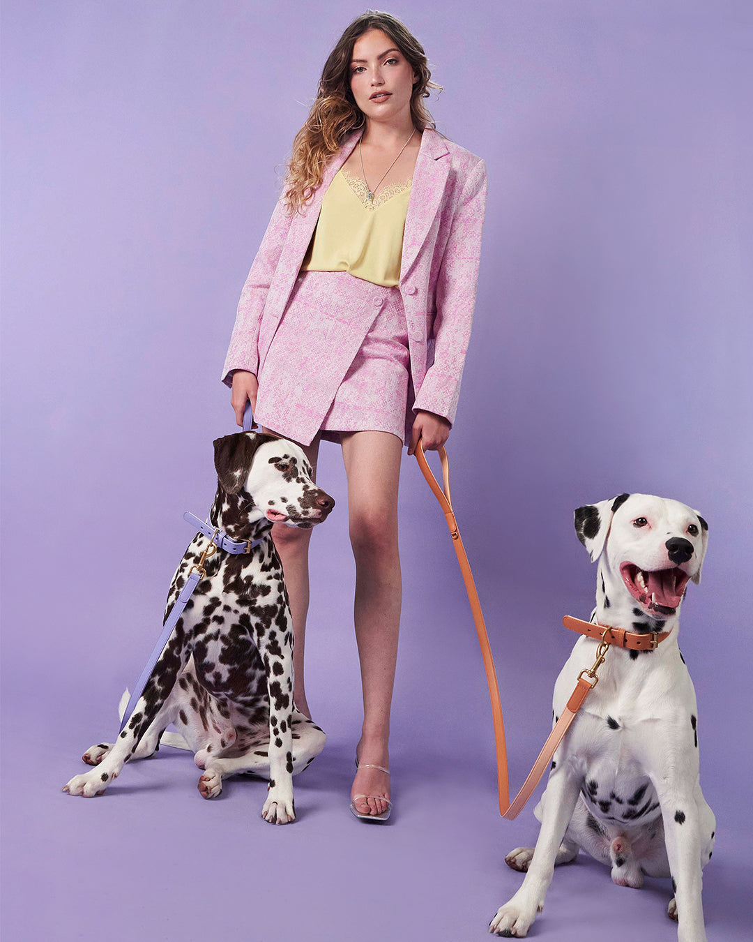 Oranje hondenriem | Peach